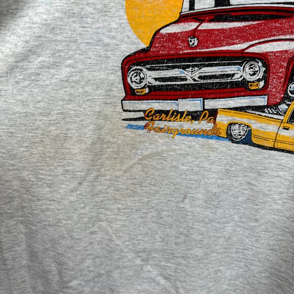 Vintage Car Show Shirt Size XXL Grey Single Stitch All Truck Nationals 1995 USA - Picture 7 of 12